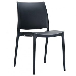 Loungestoel zwart